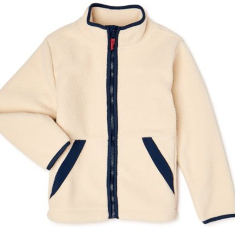 Swiss Tech Boys Faux Sherpa Full Zip Jacket - Size 14-16